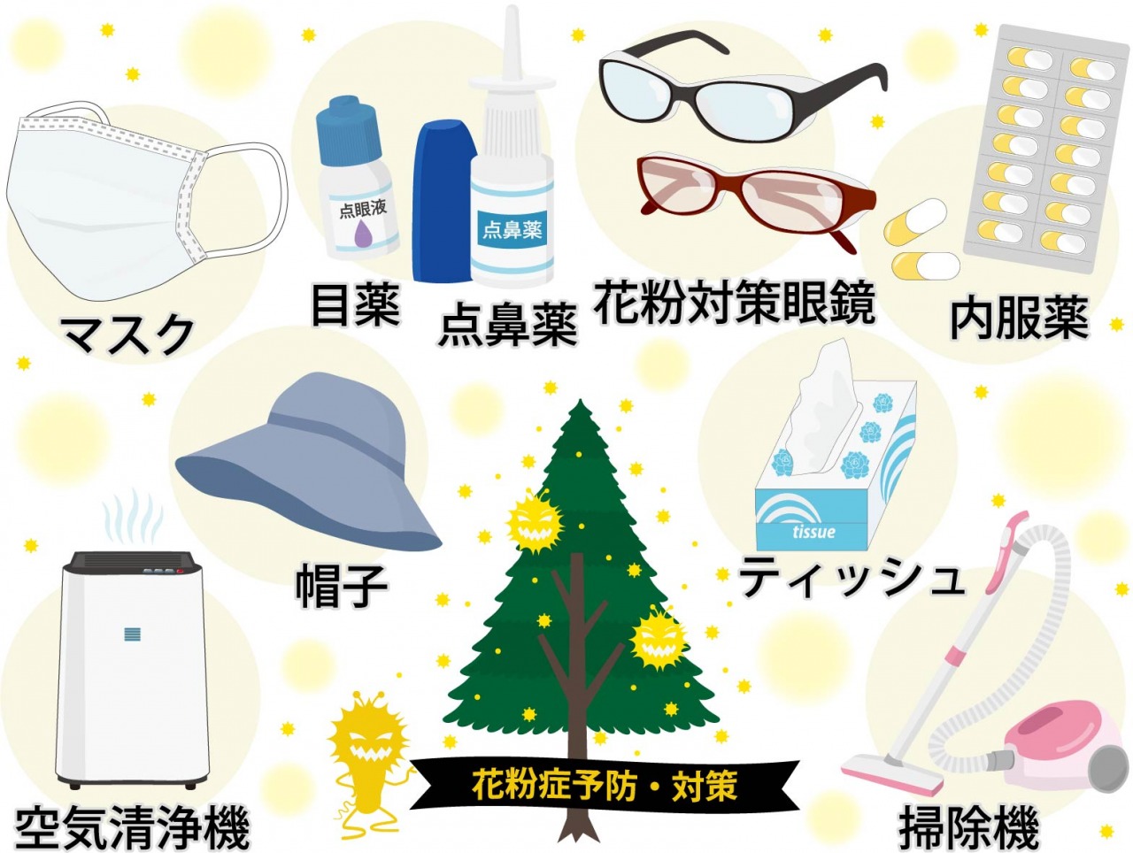 ドライバーの花粉症の薬以外の工夫