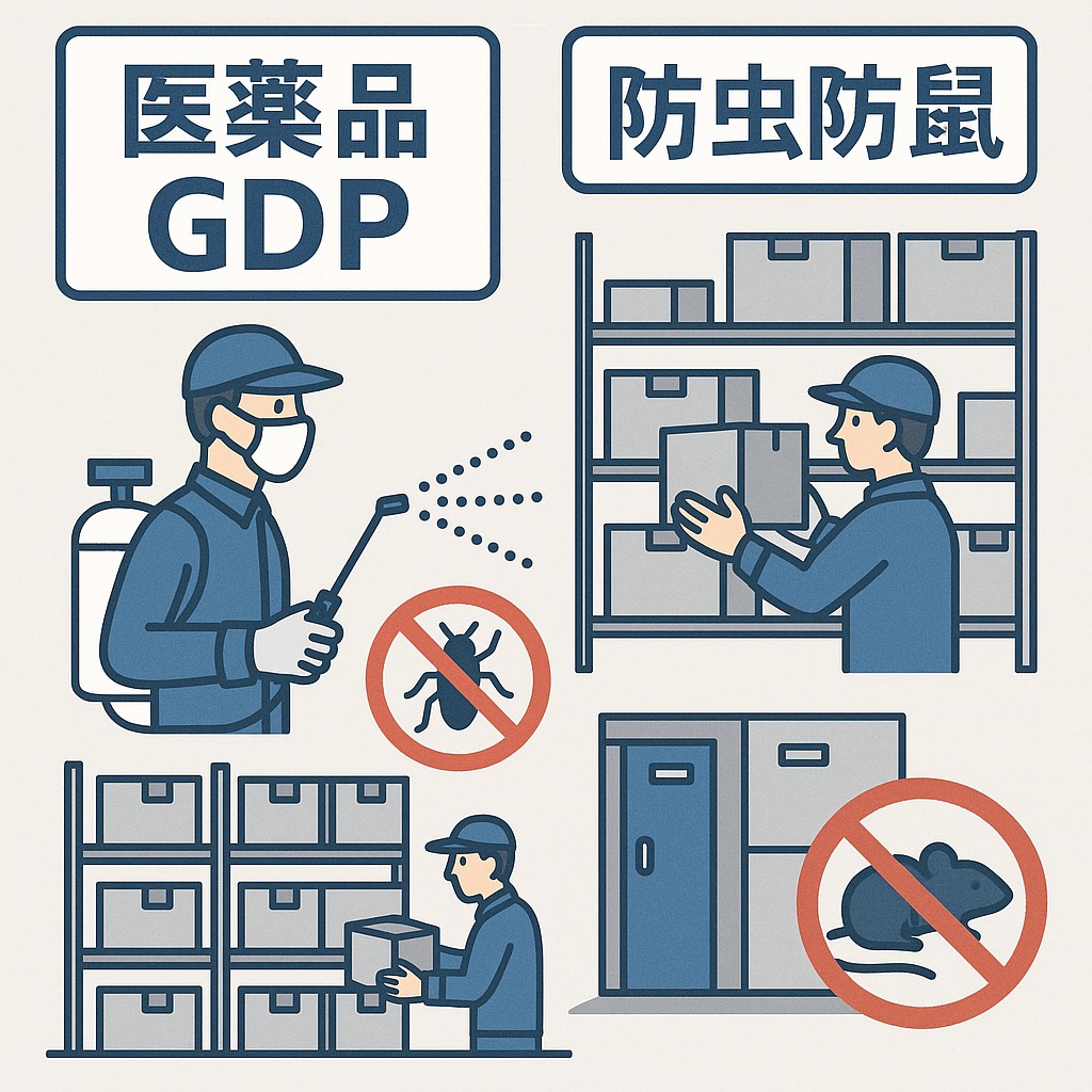 医薬品輸送および倉庫内における防虫防鼠対策について