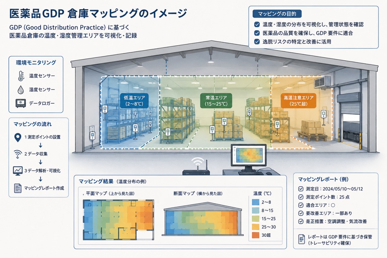 医薬品GDPのマッピング