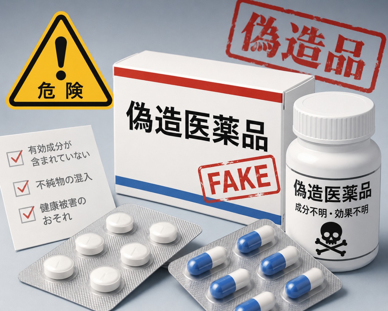 医薬品GDPの偽造医薬品の見分け方